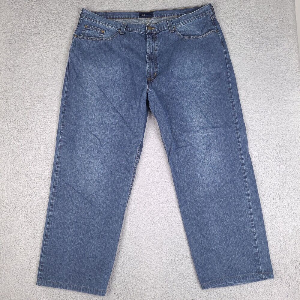Pronto Uomo Jeans Mens 43 x 29.5 Blue Straight‎ Leg Denim